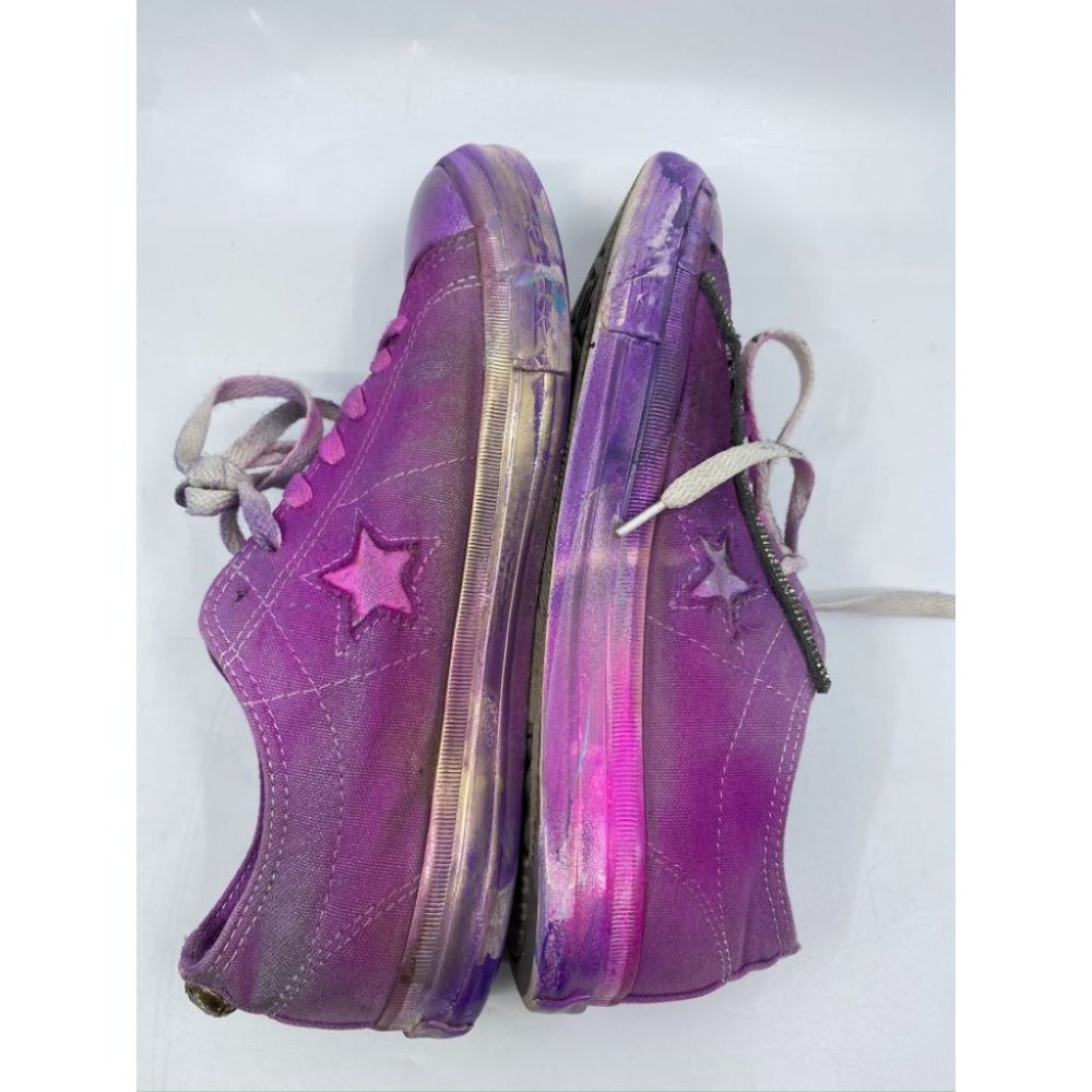 Converse Sneakers Purple Blue Graffiti Women's 9.5 - Picture 8 of 13